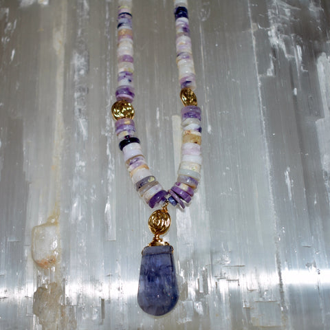 Iolite & Purple Opal Necklace